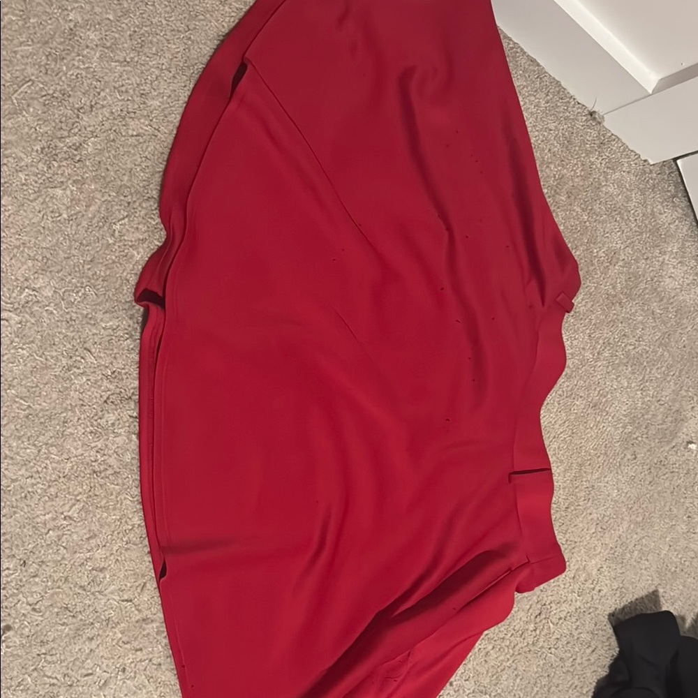 Vibrant Red Skirt